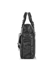 Men's black leather business bag TORMS-0404-99(Z23)-03