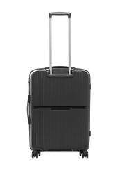 Medium suitcase on wheels WALPP-0026-99-24(W26), product view from the back on a white background.