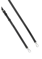 Women's leather bag in black TORES-1154-99(Z25), view of the detachable strap on a white background.