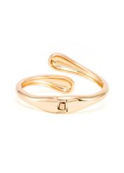 Gold-plated women's bracelet BRADB-0001-2X(Z26), product view from the back on a white background.