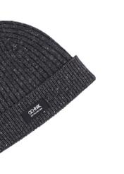 Gray men's wool hat CZAMT-0094-9B(Z26), close-up of the product detail on a white background.