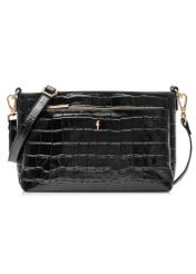 Women's leather messenger bag TORES-0940E-99(Z25), front product view on white background.