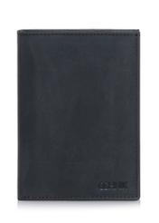 Men's leather wallet black PORMS-0545-99(W23)-01