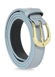 Blue leather women's belt PASDS-0303-62(W24)-02