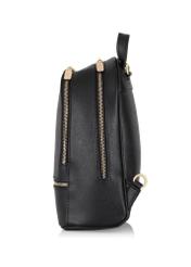 Black leather women's backpack TORES-0420B-99(Z23)-03