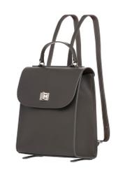 Elegant graphite women's backpack TOREC-1281-9D(Z26) - diagonal product view, on a white background.