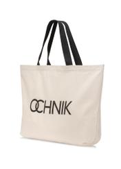 Ecru cotton bag TOREN-0136-1E(W26) - diagonal product view, on a white background.