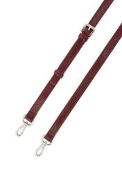 Burgundy women's handbag TOREC-0728A-49(Z25), close-up of the product's detachable strap, view on a white background.