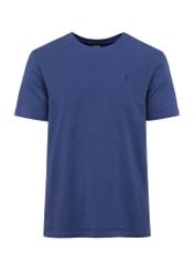 Blue cotton men's T-shirt TSHMT-0120-61(W25)