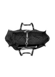 Black large leather women's handbag TORES-1435-99(Z26) - product view from above, on a white background.