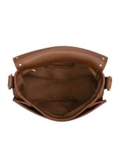 Women's small brown mailbag TOREC-0880-89(W24)-05