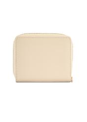 Cream medium women's wallet POREC-0412-0B(W26), back view of the product on a white background.