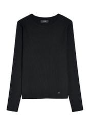Women's ribbed longsleeve LSLDT-0028-99(Z25), front product view on white background.