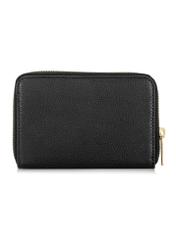 Women's black leather wallet PORES-0911-99(W24)-04