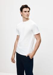 White cotton men's t-shirt TSHMT-0108-11(Z24)