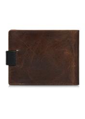 Brown men's leather wallet PORMS-0612-89(Z24)-03