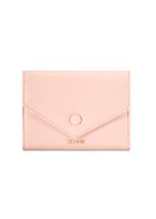 Small pink women's wallet POREC-0414-5B(W26) - product view, on white background.