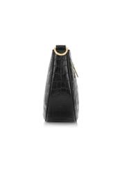 Leather medium women's croco handbag TORES-1022E-99(Z25), side view of the product on a white background.