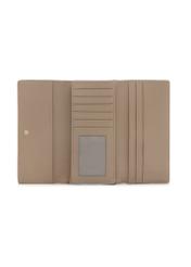 Large beige women's wallet POREC-0411-1B(W26), product view inside on white background.