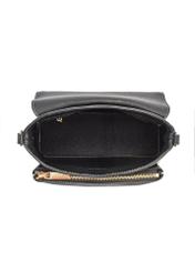 Black women's shoulder bag TOREC-1063-9I(Z26) - product view from above, on a white background.