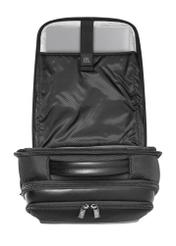 Black men's travel backpack TORMN-0376-99(Z25), product view from above on a white background.