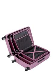 Set of 19''/24''/28'' trolley suitcases WALAB-0040-5B(W26), product view inside on white background.