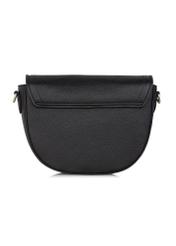 Black leather women's postbag TORES-0994-99(W24)-04