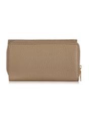 Large beige leather women's wallet PORES-0801B-80(W24)-04