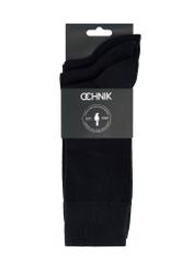 Set of long black men's socks ZESMT-0056-99(Z25), view of the product in the packaging on a white background.
