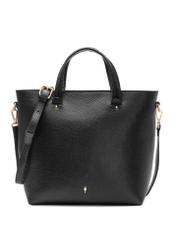 Large black leather women's handbag TORES-0728C-99(W25)-01