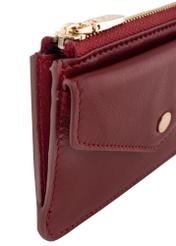 Women's red leather wallet PORES-0866-40(Z23)-05