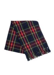 Men's checkered scarf SZAMT-0083-15(Z25) - top view of the folded product on a white background.