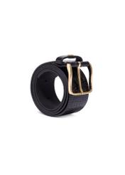 Black croco women's leather belt PASDS-0357-9G(Z26) - diagonal product view, on a white background.