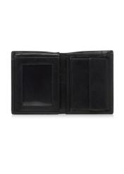 Black leather men's wallet PORMS-0464A-99(W23)-03