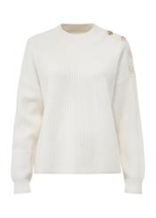 Cream loose women's sweater SWEDT-0222-12(Z24)-01