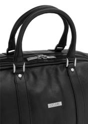 Black leather men's travel bag TB-250-99(KS)-05