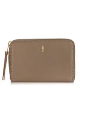 Women's beige leather wallet PORES-0812A-82(W24)-01