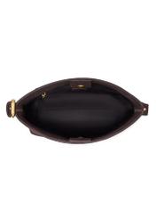 Brown suede women's handbag with studs TORES-1385-1I(Z26), product view inside on white background.