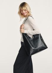 Black leather women's handbag TORES-1171-99(Z25)
