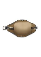Black croco women's handbag TOREC-1305-9G(Z26). View from top to center on white background.
