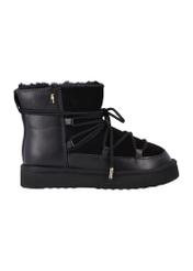 Black women's snow boots BUTYD-1221-9J(Z26), side view of the product on a white background.