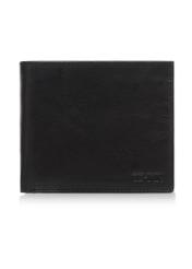 Men's black leather wallet PORMS-0547-99(W23)-01