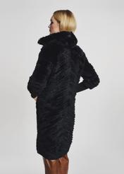 Women's fur coat with zipper closure FUTDF-0055-5501(Z22)-04