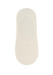 Cream women's ankle socks SKADT-0052B-0B(W26), back view of the product on a white background.