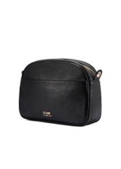 Black leather women's handbag TORES-0806E-99(Z25), diagonal product view on white background.
