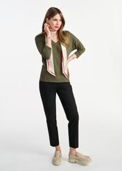 Khaki women's blouse BLUDT-0156-55(W25)-02