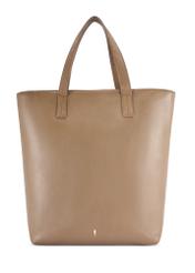 Large beige women's shopper handbag TOREC-0850 F-1K(W26) - front product view, on a white background.