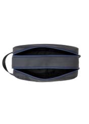 Black men's cosmetic bag TORMN-0394-9J(W26) - product view from above, on a white background.