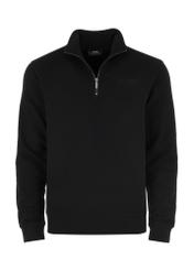Men's black cotton hoodless sweatshirt BLZMT-0062-99(W24)-04