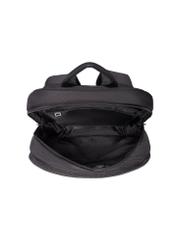 Black two-compartment men's backpack TORMN-0421-99(Z26), product view from the inside on a white background.
